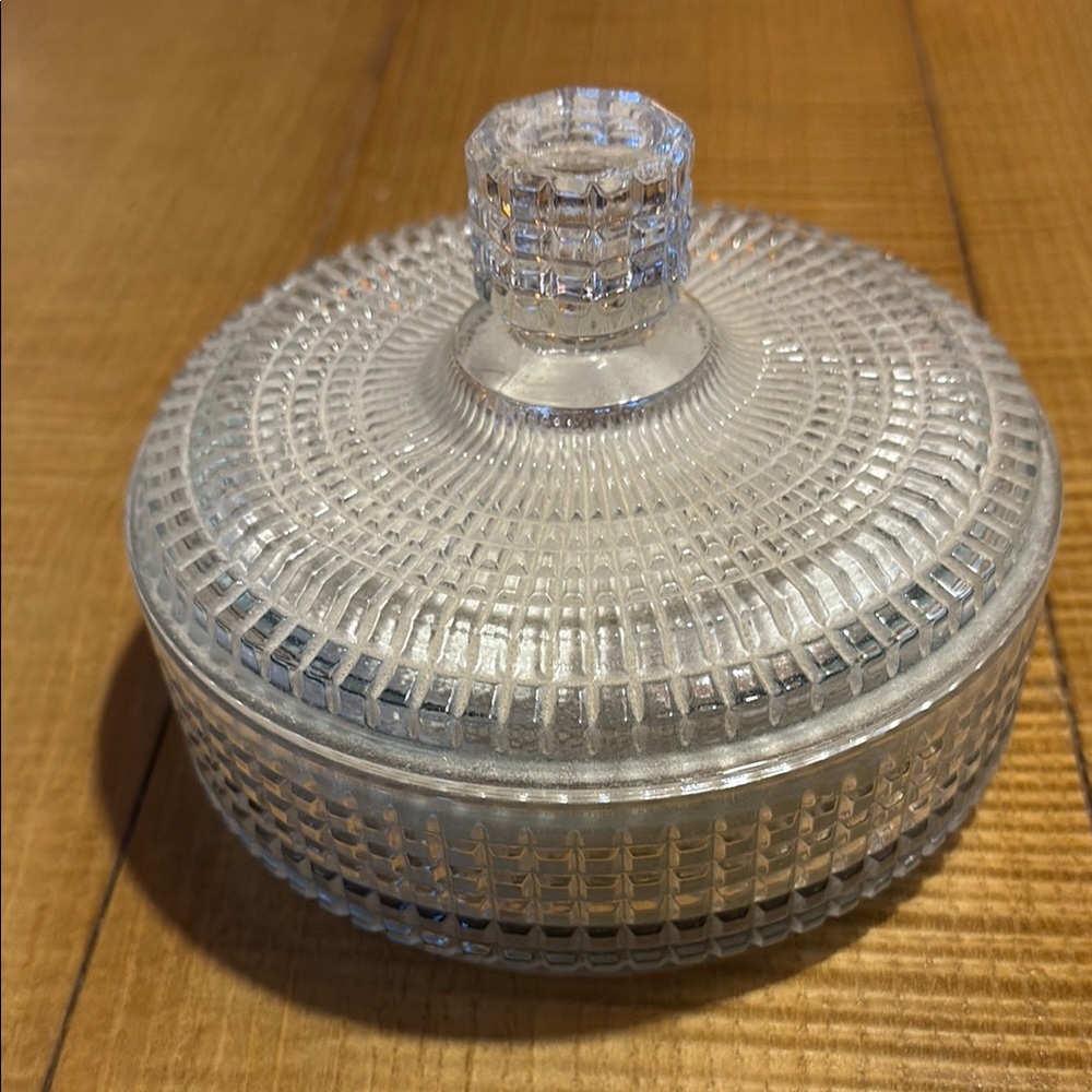 Vintage Glass Avon Powder Container